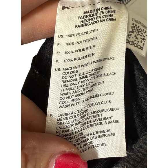 Adidas‎ Track Jacket Size Medium Women's White Black Stripe Athletic Warm Up - Picture 11 of 11